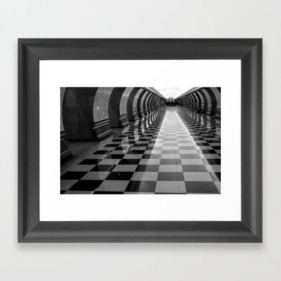 Moscow Metra Framed Art Print