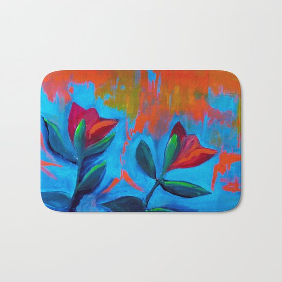 Dancing Tulips Bath Mat