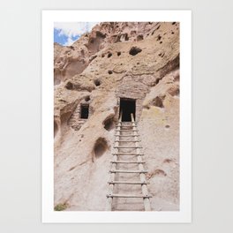 Cliff Dwelling Ladder - New Mexico Photography Art Print