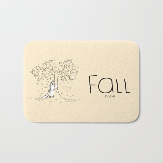FALL in love Bath Mat
