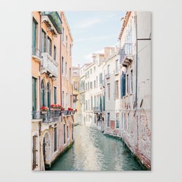 Venice Morning - Italy Travel Photography Canvas Print | Photo, Italian, Hdr, Color, Architecture, Building, Pastel, Italy, Venice, Water 