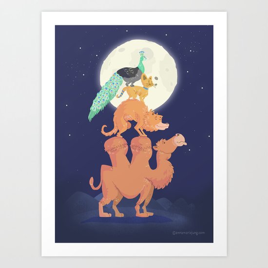 Town Musicians of Beirut Art Print