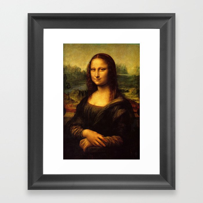 Monalisa Leonardo Da Vinci Mona Lisa Original Framed Art Print