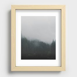 Foggy Forest Recessed Framed Print