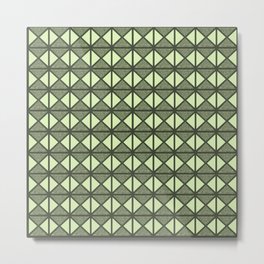 Triangles - light green and golden reeds Metal Print | Abstrackt, Modern, Drawing, Pattern, Green, Pastel, Triangle, Black, Grey, Street Art 