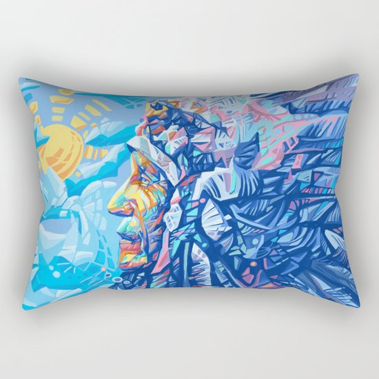 native american portrait 3 Rectangular Pillow