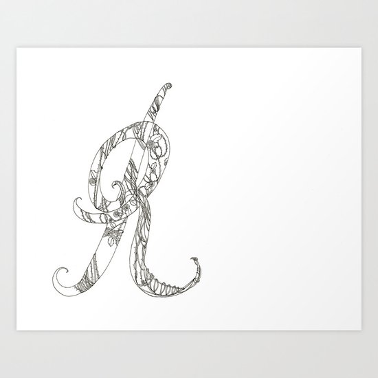 Roses and thorns Art Print