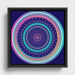 Colourful Mandala Series I Framed Canvas