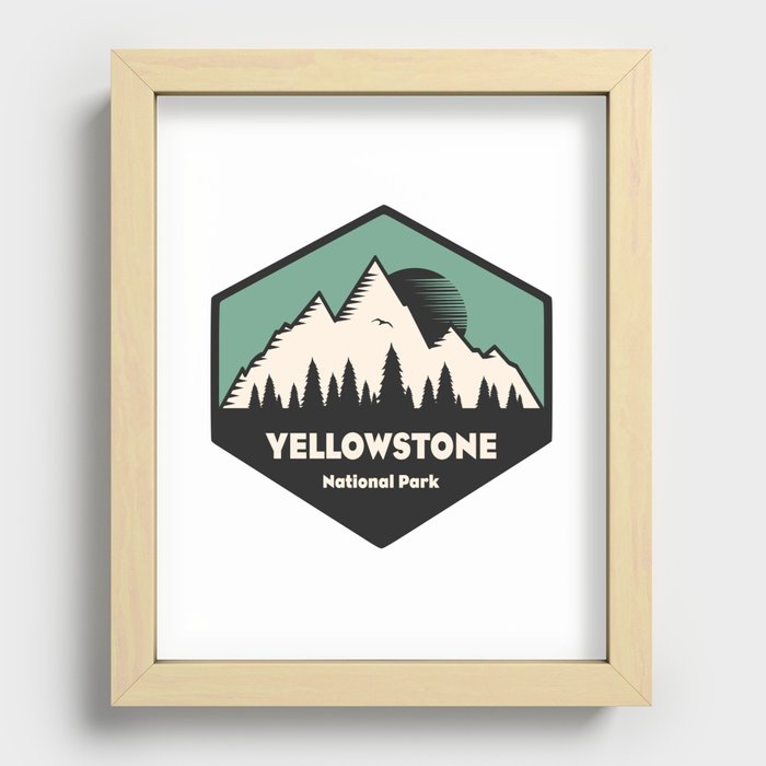 Yellowstone National Park Recessed Framed Print