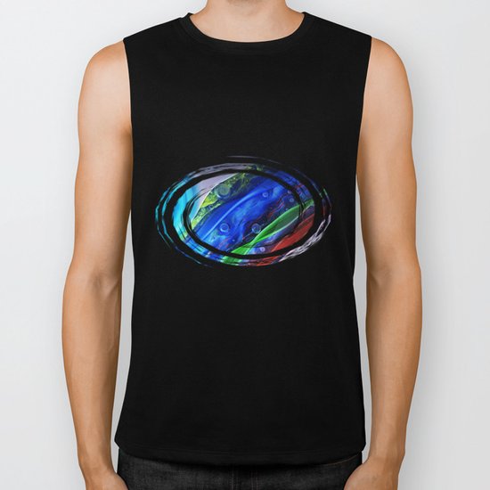 Abstract Glass Galaxy Biker Tank