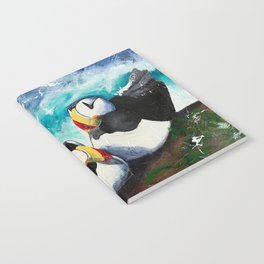 Puffins - Always together - by LiliFlore Notebook