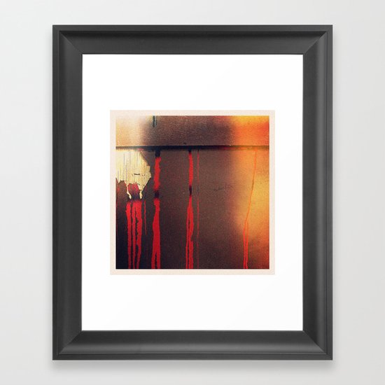 fall apart Framed Art Print