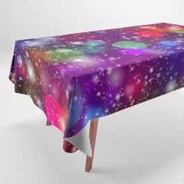 Abstract Colorful Bokeh Lights Decor Modern Pattern Tablecloth