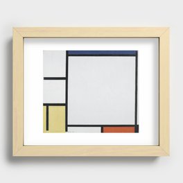 Composition with Blue, Red, Yellow, and Black Recessed Framed Print