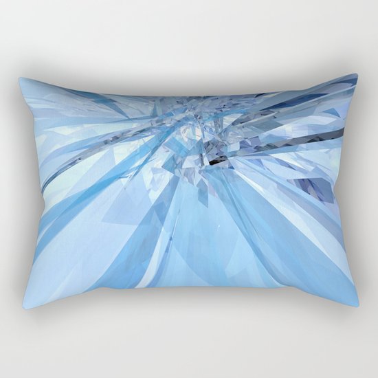 Blue Crystals Rectangular Pillow