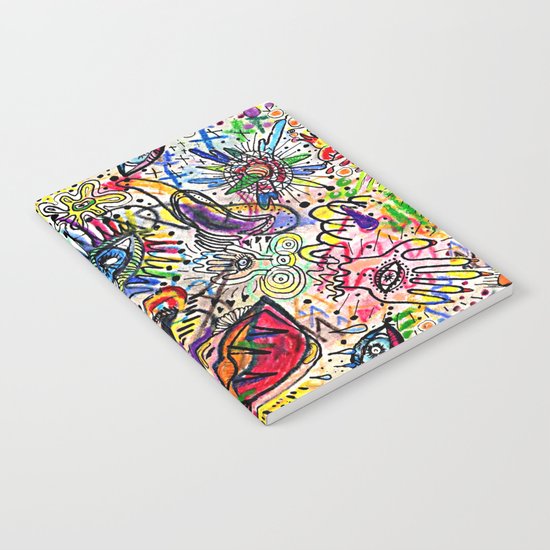 Watercolor pencil doodle Notebook