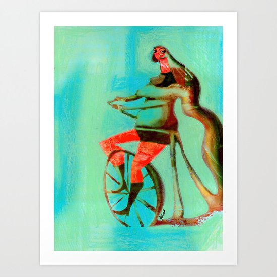BUNNY HOP Art Print