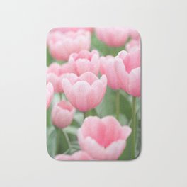 Pink Tulip Bath Mat