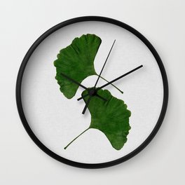 Ginkgo Leaf II Wall Clock