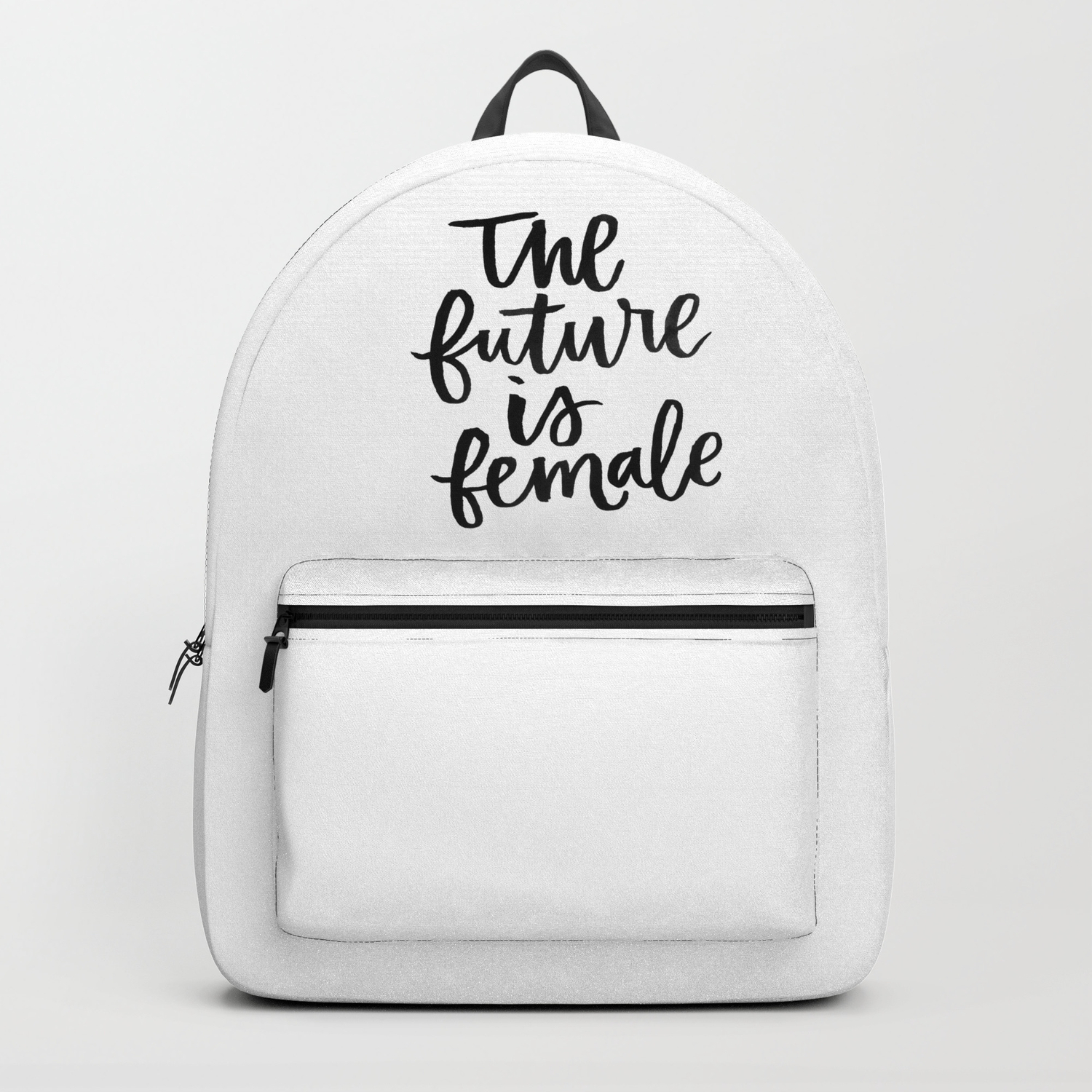 The future is female kit bag backpack ruck sack femenist school 