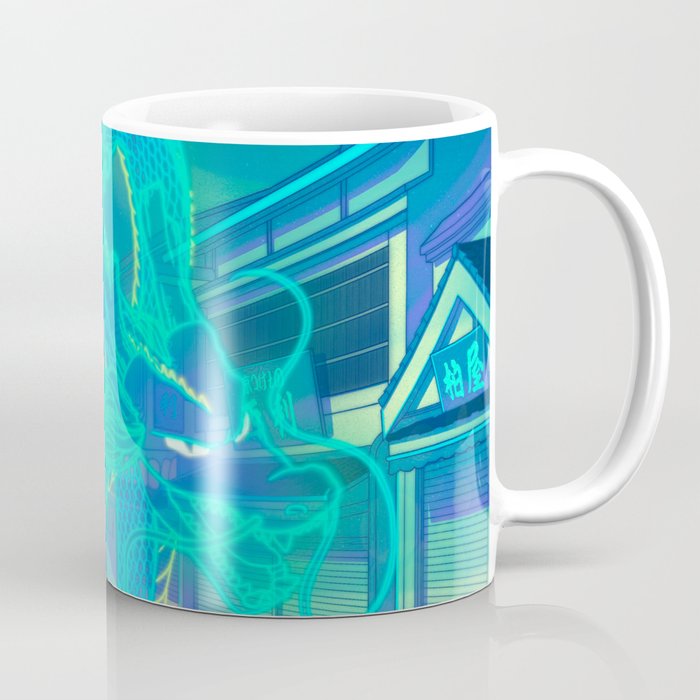 Neon Dragon Coffee Mug