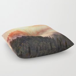 In My Other World //  Fog Forest Home Floor Pillow