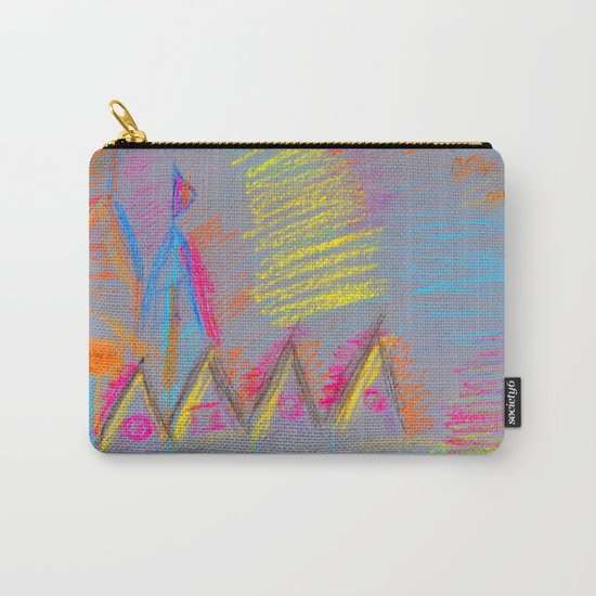Colorful Village | Kids Painting Carry-All Pouch