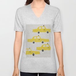New York Taxicab V Neck T Shirt