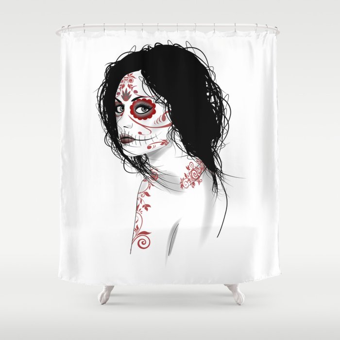 Day Of The Dead Shower Curtain
