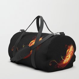 Flaming Feather Phoenix Duffle Bag