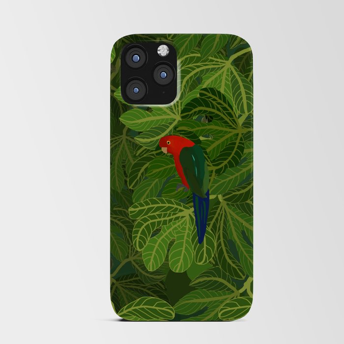 King Parrot in the Fig Tree iPhone Card Case