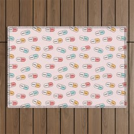 Babe Chill, Happy Pills Outdoor Rug