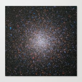 Largest Star cluster, Messier 2. Constellation of Aquarius, The Water Bearer, about 55 000 light years away. Canvas Print
