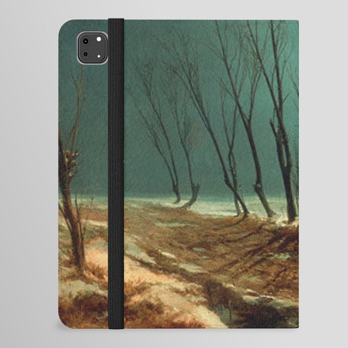  Landscape in Winter at Moonlight - Carl Blechen iPad Folio Case