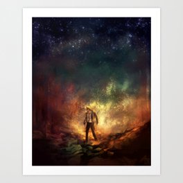 Carrying Hell Art Print