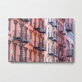 New York Fire Escape. Lower East Side. USA. Metal Print