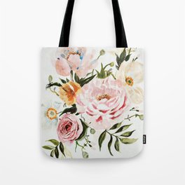 Bouquet Tote Bags Society6 Loose Peonies Poppies Fl Bouquet Tote Bag