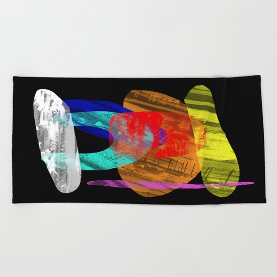 Pastel Pieces - Abstract, pastel artwork Beach Towel