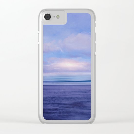 The Sea is Calm 02 Clear iPhone Case
