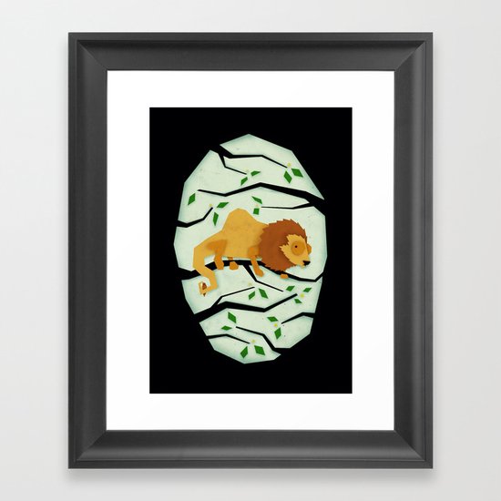 The Elusive Camel Lion Framed Art Print