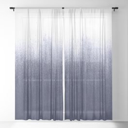 Indigo Ombre Sheer Curtain