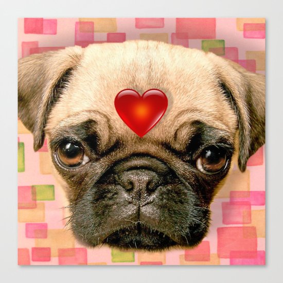 Puggy Canvas Print