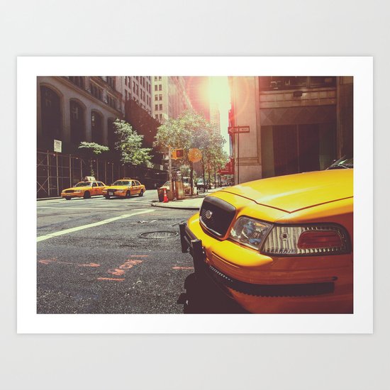 NYC Taxi Cab Art Print