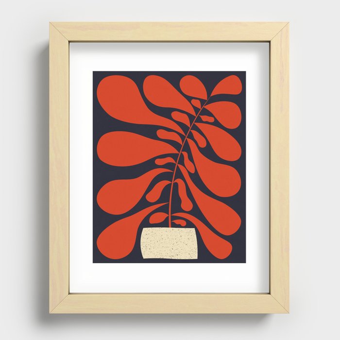 Lazy Plant #1 Recessed Framed Print