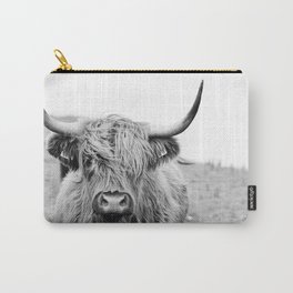 Close-up view of a highland cattle Carry-All Pouch