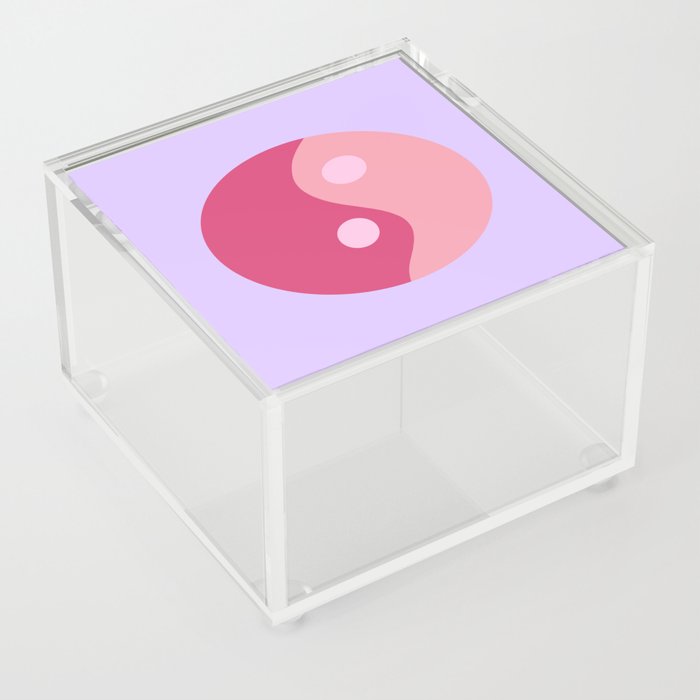 Zen and Happy - pink Acrylic Box