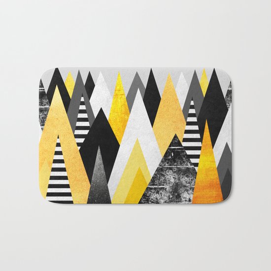 Yellow Peaks Bath Mat