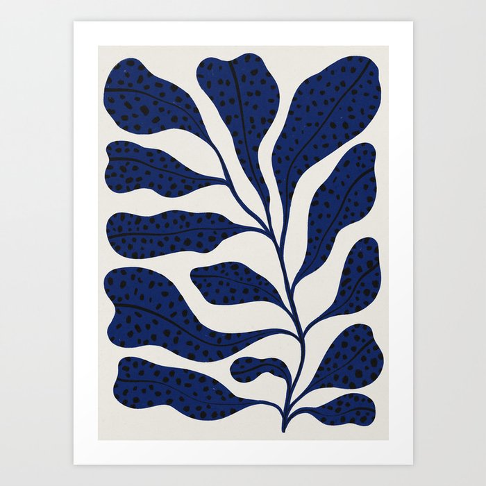 Blue Plant #2 Art Print