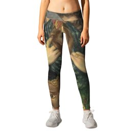 Dante Gabriel Rossetti - The Beloved (The Bride) Leggings | Goldenvasewithf, Blackboy, Exoticclothes, Exoticism, Greenflowerdress, Bridesmaids, Composition, Gazing, Companionship, Bride 