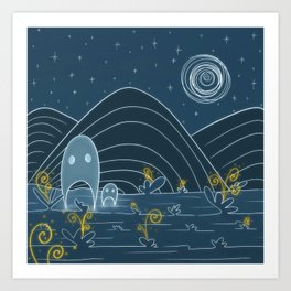 Little Guys - Nocturnes Art Print